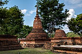 Thailand, Old Sukhothai - Wat Traphang Ngoen, secondary chedi. 